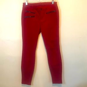 J Brand Zoey Skinny Corduroy Pants in Great Red